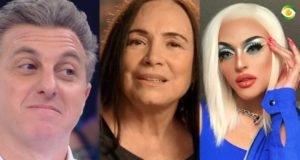 Luciano Huck, Regina Duarte e Pabllo Vittar são estrelas da grande mídia (Foto: Montagem/TV Foco)