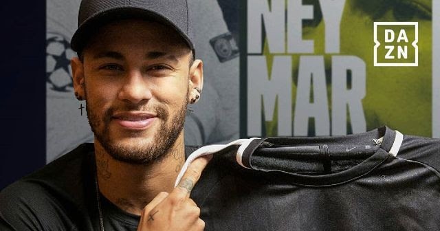 Neymar é o embaixador brasileiro da DAZN, serviço de streaming que promete bater a Globo (Foto: Reprodução)