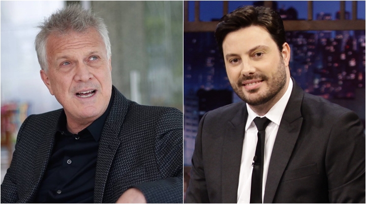 Pedro Bial e Danilo Gentili são concorrentes na TV. (Foto: Montagem/Divulgação)