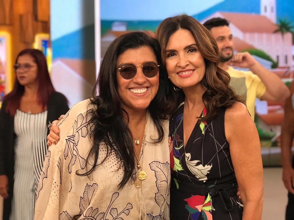 Regina Casé e Fátima Bernardes no Encontro (Foto: Divulgação)