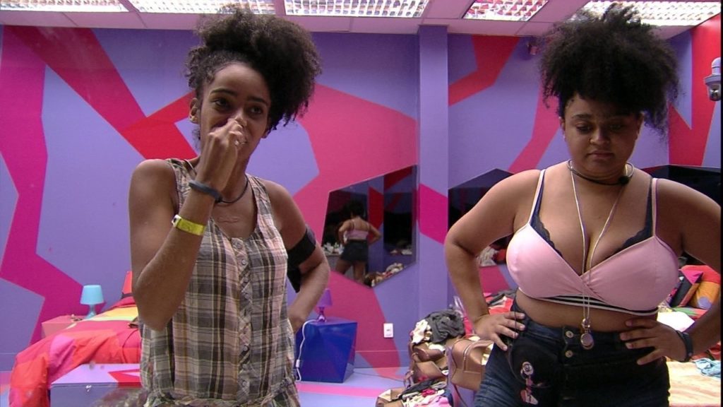 Gabriela e Rízia no BBB19 (Foto: Reprodução)