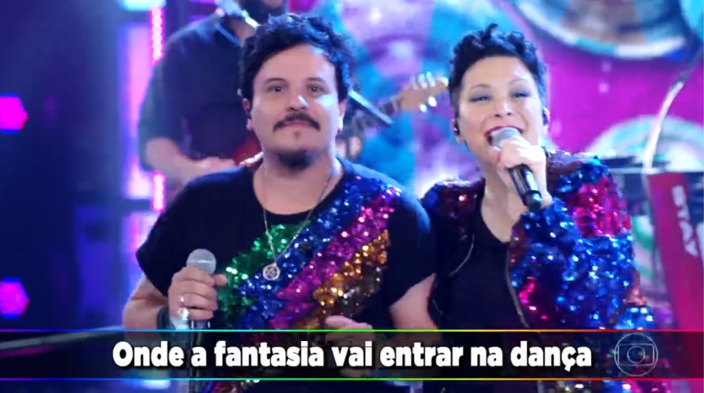 Trem da Alegria fez a festa no Ding Dong, do Faustão (Foto: Reprodução)