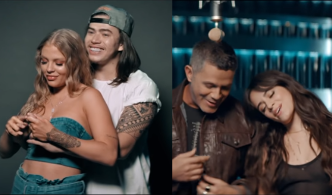 Luísa Sonza e Whindersson Nunes exaltam o amor junto com Camila Cabello e Alejandro Sanz em novo clipe (Foto: Reprodução)