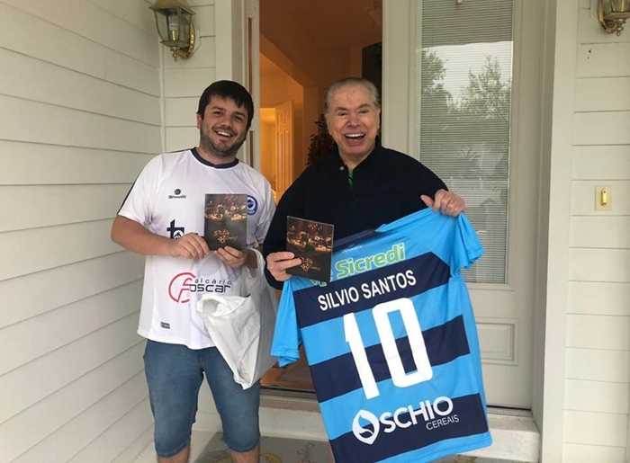 Silvio Santos e Felipe Bonella (Foto: Arquivo Pessoal)