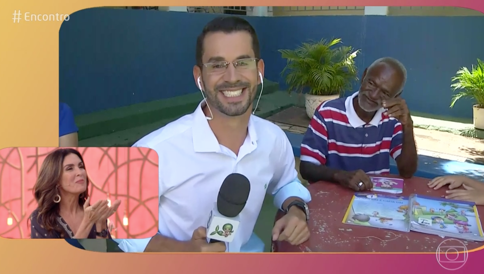 Ao vivo, Fátima Bernardes é questionada sobre William Bonner, fica constrangida e debocha: "Ta meio desatualizado" Foto: Reprodução