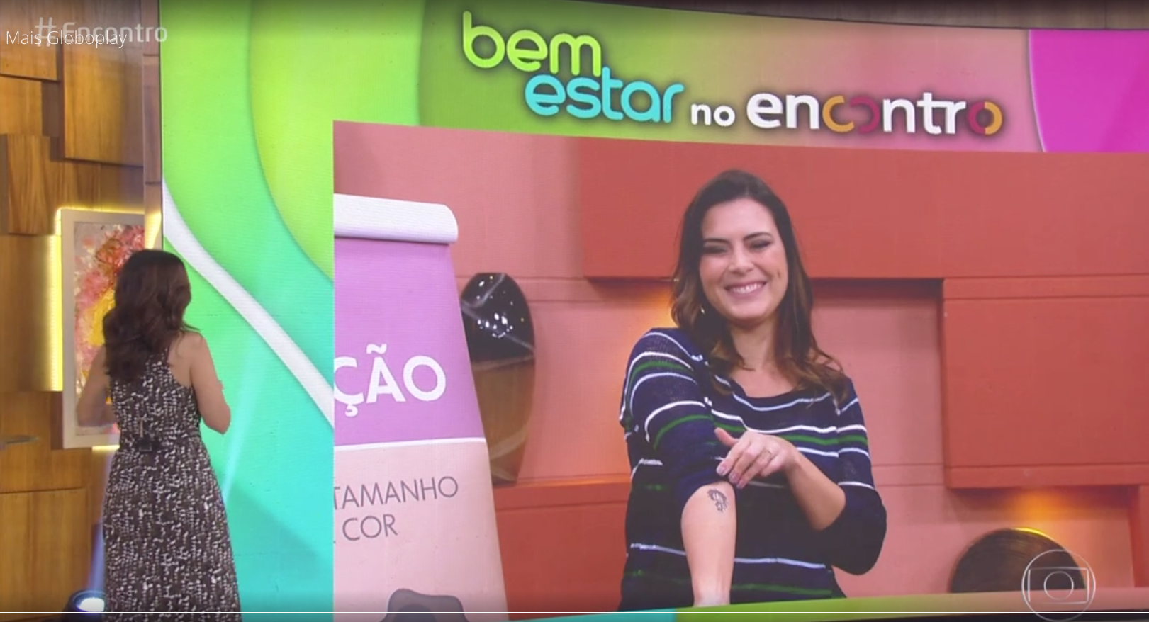 Repórter da Globo faz grande revelação ao vivo no Encontro com Fátima Bernardes e conta que tem 7 tatuagens diferentes espalhadas pelo corpo: "tomei muito cuidado" Foto: Reprodução