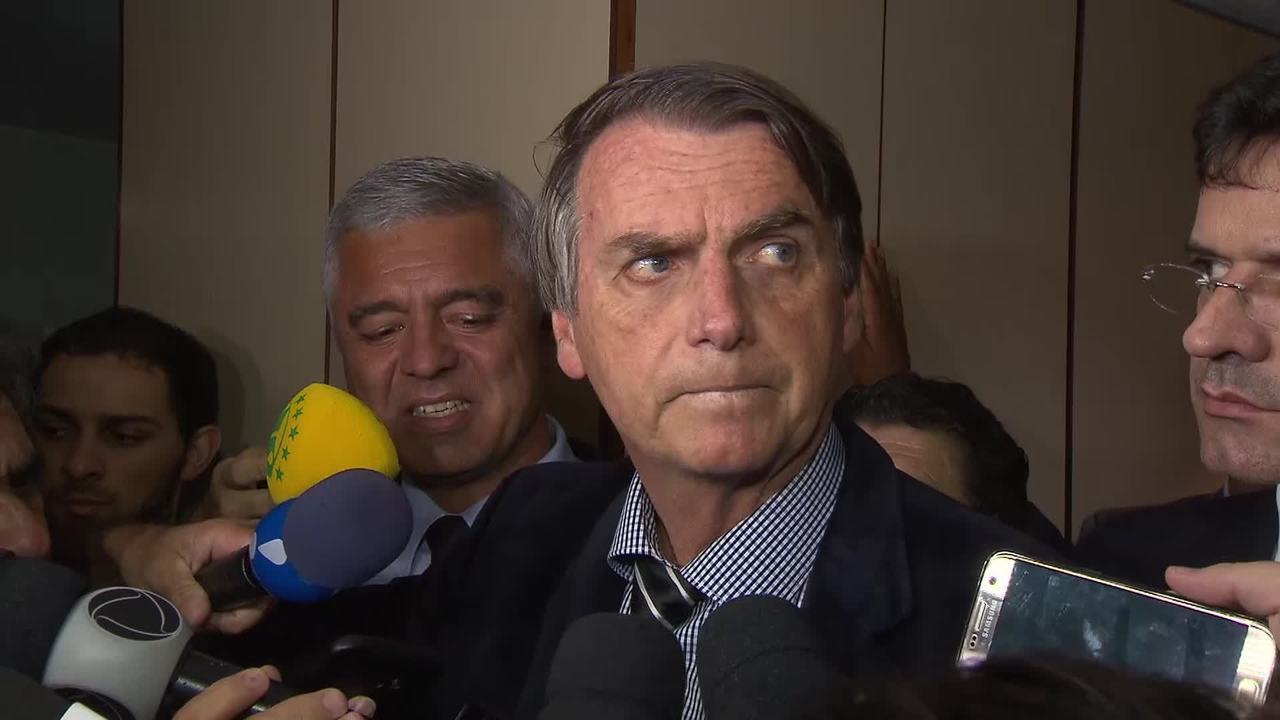 O presidente Jair Bolsonaro durante campanha, no ano passado (Foto: Reprodução)