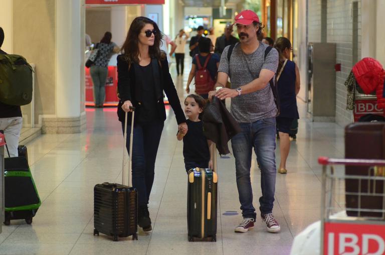 Alinne Moraes, Pedro Lima e Mauro Lima (Foto: AgNews)