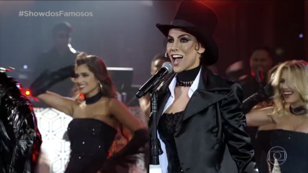 Mel Fronckowiack homenageou Shania Twain no Show dos Famosos (Foto: Reprodução/Globo)