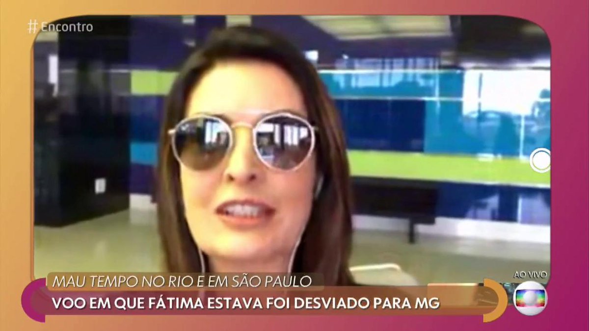 Patricia Poeta e Fátima Bernardes cara a cara na Globo (Foto: Reprodução)