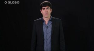 Marcelo Adnet imitando Bolsonaro em paródia do O Globo (Foto: Reprodução)