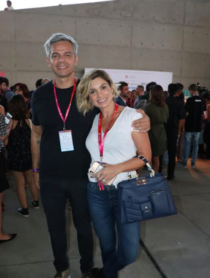 Otaviano Costa e Flavia Alessandra (Foto: Rogério Fidalgo)