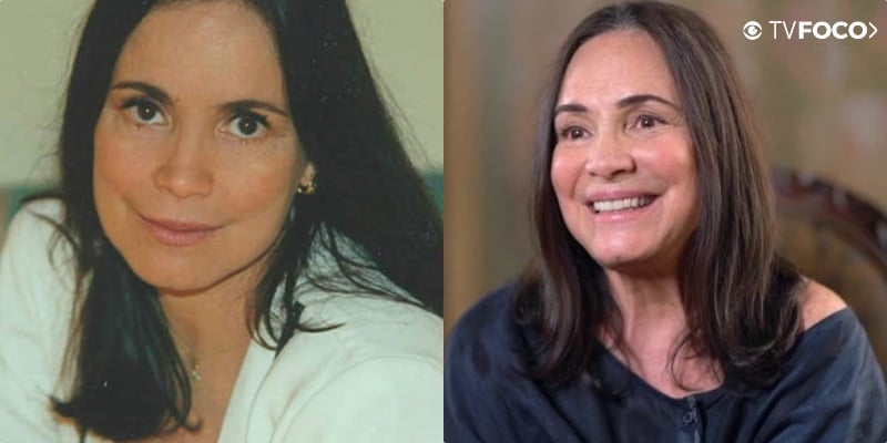 O Antes e Depois da atriz Regina Duarte na novela Por Amor 