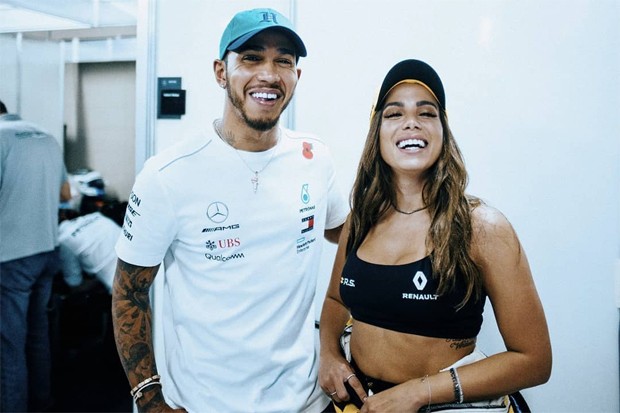 Anitta e Lewis Hamilton tiveram um affair no passado (Foto: Reprodução/Instagram)