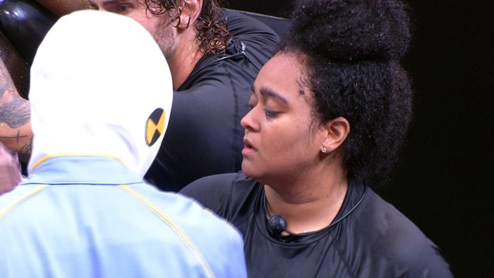 Rízia no BBB19 (Foto: Reprodução/Globo)