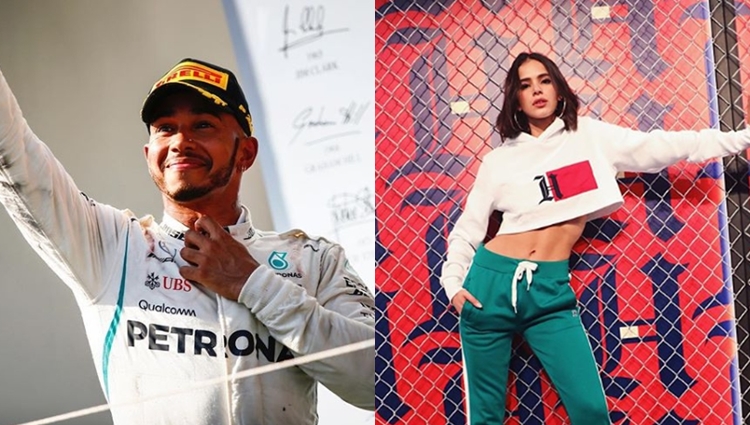 Lewis Hamilton e Bruna Marquezine (Foto: Reprodução)