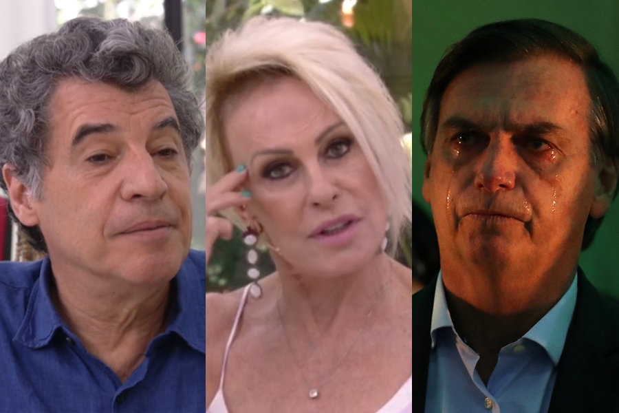 Paulo Betti, Ana Maria Braga e Jair Bolsonaro (Foto: Reprodução)