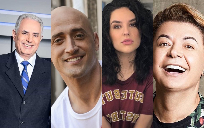 William Waack, Paulo Gustavo, Kefera e David Brazil acusados de racismo (Foto: Reprodução)