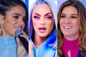 Bruna Marquezine, Pabllo Vittar e Rebeca Abravanel (Foto: Reprodução)