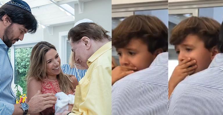 Silvio Santos esteve na cerimônia de circuncisão do neto (Foto: Reprodução/Instagram)