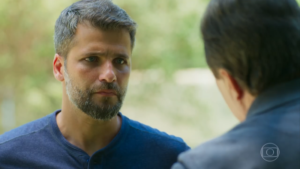 Gabriel (Bruno Gagliasso) e Olavo (Tony Ramos) em O Sétimo Guardião (Foto: Reprodução/Globo)