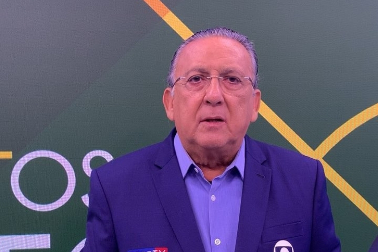 Galvão Bueno foi alvo dos jornalistas de O Grande Círculo, exibido na Globo (Foto: Divulgação)