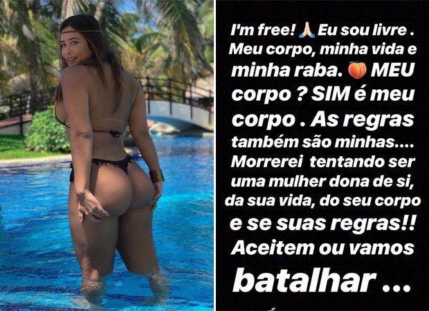 Geisy Arruda se revoltou com o comentário dos internautas (Foto: Reprodução/Instagram)