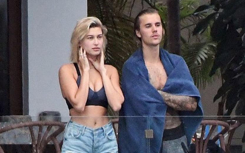 Casal Justin Bieber e Hailey  Baldwin (Foto: Reprodução)