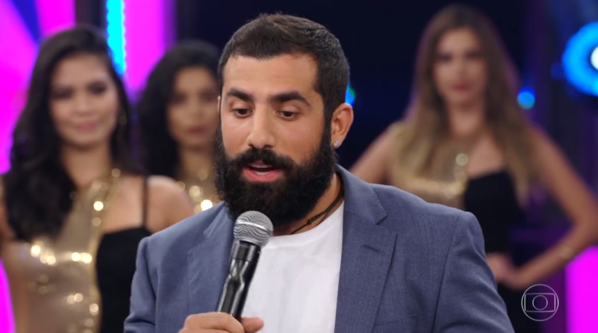 Kaysar em participação no Domingão do Faustão (Foto: Reprodução)