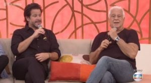 Murilo Benício e Antônio Fagundes no Encontro (Foto: Reprodução)