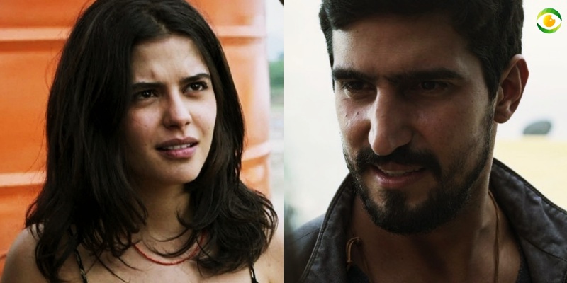 Laila e Jamil em Órfãos da Terra (Foto: Montagem/TV Foco)