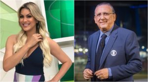 Renata Fan vai entrevistar Galvão Bueno em O Grande Círculo. (Foto: Montagem/Divulgação)