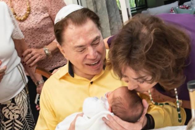 Silvio Santos, Senor e Íris Abravanel (Foto: Reprodução)