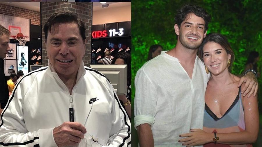 Silvio Santos mudou o visual e ainda conheceu Alexandre Pato, namorado da filha (Foto reprodução)