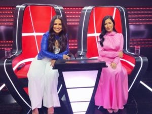 Simone & Simaria no The Voice Kids da Globo (Foto: Paula Santos/ Gshow)