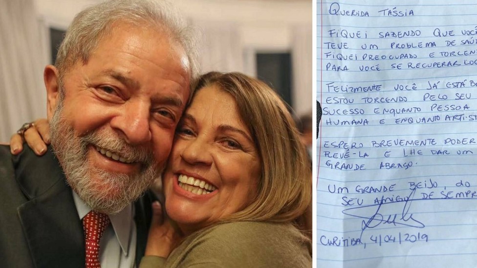 Tássia Camargo e Lula (Foto: Divulgação)