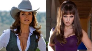 Lucero e Gaby Spanic na novela A Dona. (Foto: Montagem/Divulgação)