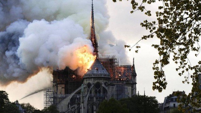 Incêndio na Catedral de Notre Dame (Foto: Divulgação)