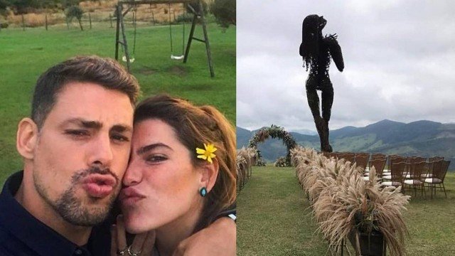 Cauã Reymond está oficialmente casado com Mariana Goldfarb (Foto: Reprodução)