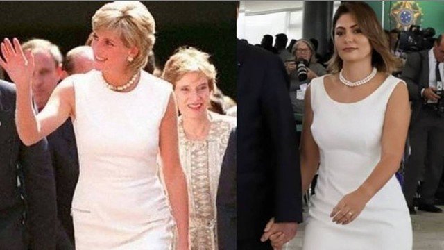 Michelle Bolsonaro foi comparada com a Princesa Diana (Foto: Reprodução/Instagram)