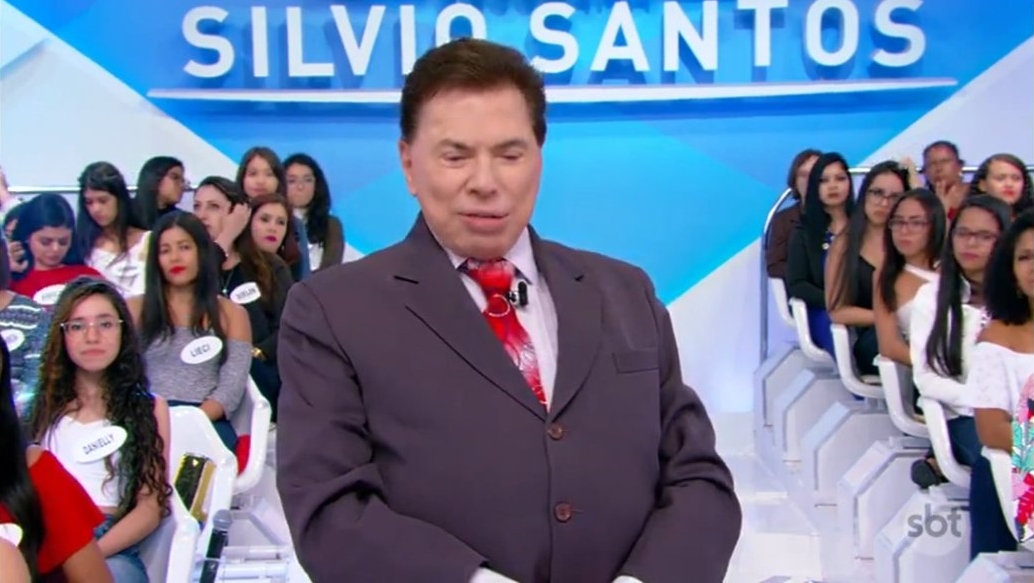 O apresentador Silvio Santos no SBT (Foto: Reprodução)