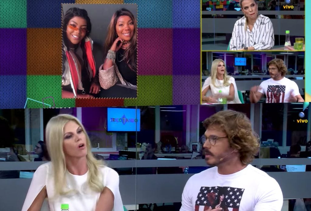 Val Marchiori e Franklin David tiveram arranca rabo ao vivo na RedeTV por conta de comentário sobre Ludmilla