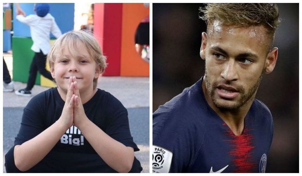 Filho de Neymar é flagrado cantando