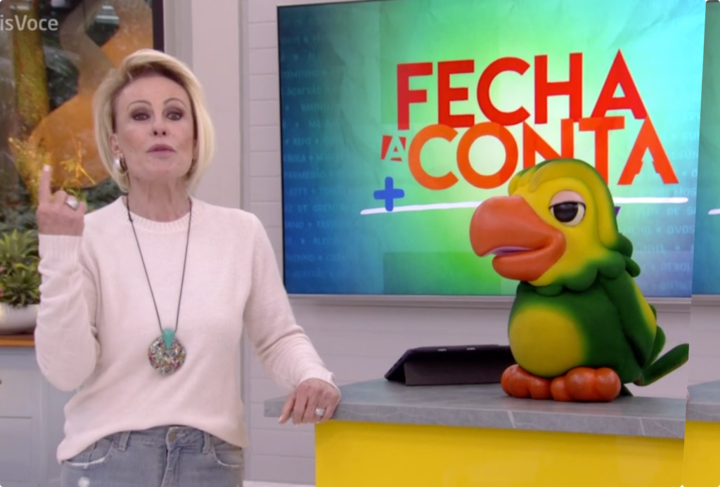 Ana Maria Braga brincou com Cauê Fabiano sobre a roupa dele no Mais Você de Ana Maria Braga da Globo