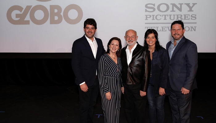 Raphael Corrêa Neto, Monica Albuquerque, Silvio de Abreu, Elisabetta Zenatti e Brendan Fitzgerald (Foto: Globo/Ricardo Cohen)