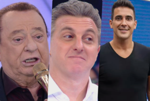 Raul Gil, Luciano Huck e André Marques (Foto: Reprodução/Montagem)