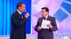 O presidente Jair Bolsonaro ao lado de Silvio Santos (Foto: Reprodução/SBT)