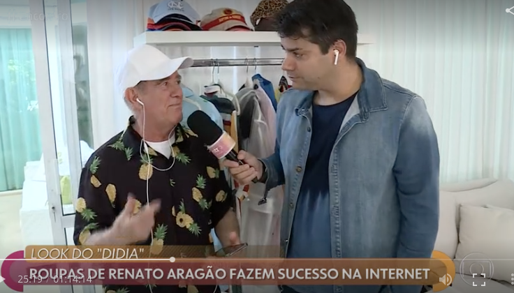 Renato Aragão no Encontro com Fátima Bernardes da Globo