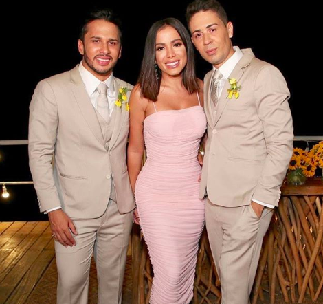 Anitta no casamento de Carlinhos Maia e Lucas Guimarães Foto: Reprodução