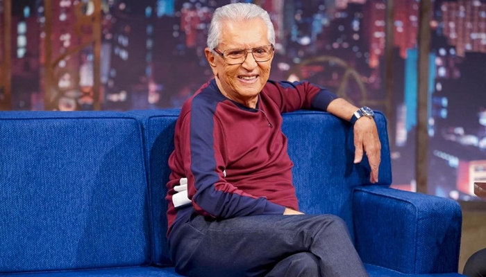 Carlos Alberto de Nóbrega em entrevista ao The Noite (Foto: Gabriel Cardoso/SBT)